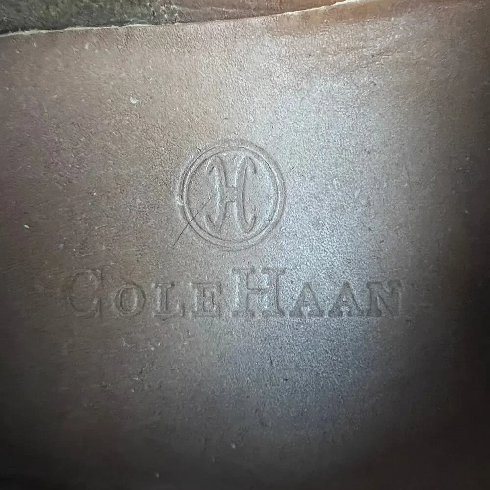 Cole Haan Mens 9 Old Money Quiet Luxury Preppy Leather Vibram Strap Work Loafers